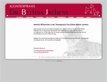 Tablet Screenshot of kleintierpraxis-jachens.de
